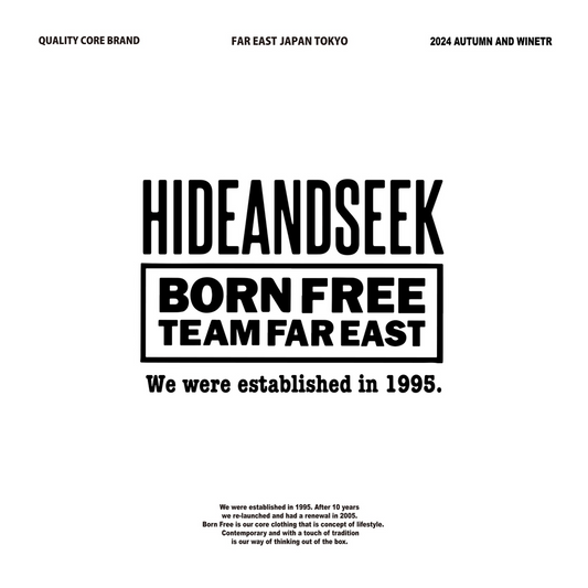 【TAT 2階】 HIDE AND SEEK 12月14日 土曜日 12:00 発売開始。