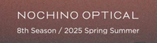 【NOCHINO OPTICAL】ノチノ新作が続々入荷です!
