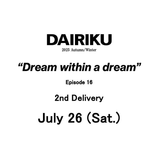 【TAT 1階】 DAIRIKU 7月26日 土曜日 発売。