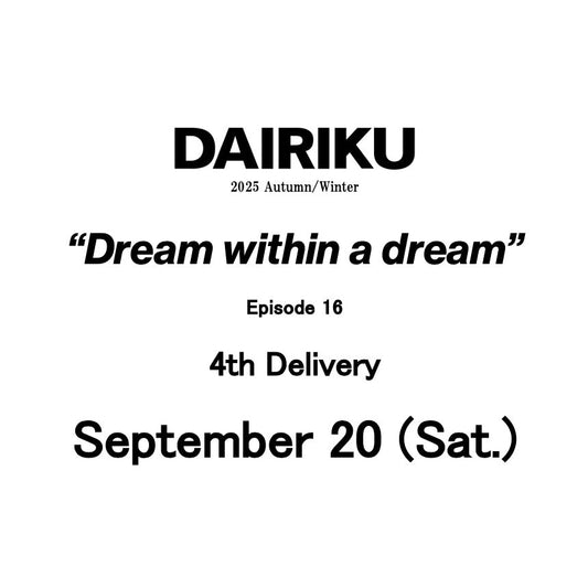 【TAT 1階】 DAIRIKU 9月20日 土曜日 発売。