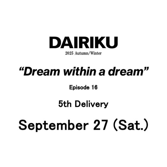 【TAT 1階】 DAIRIKU 9月27日 土曜日 発売。
