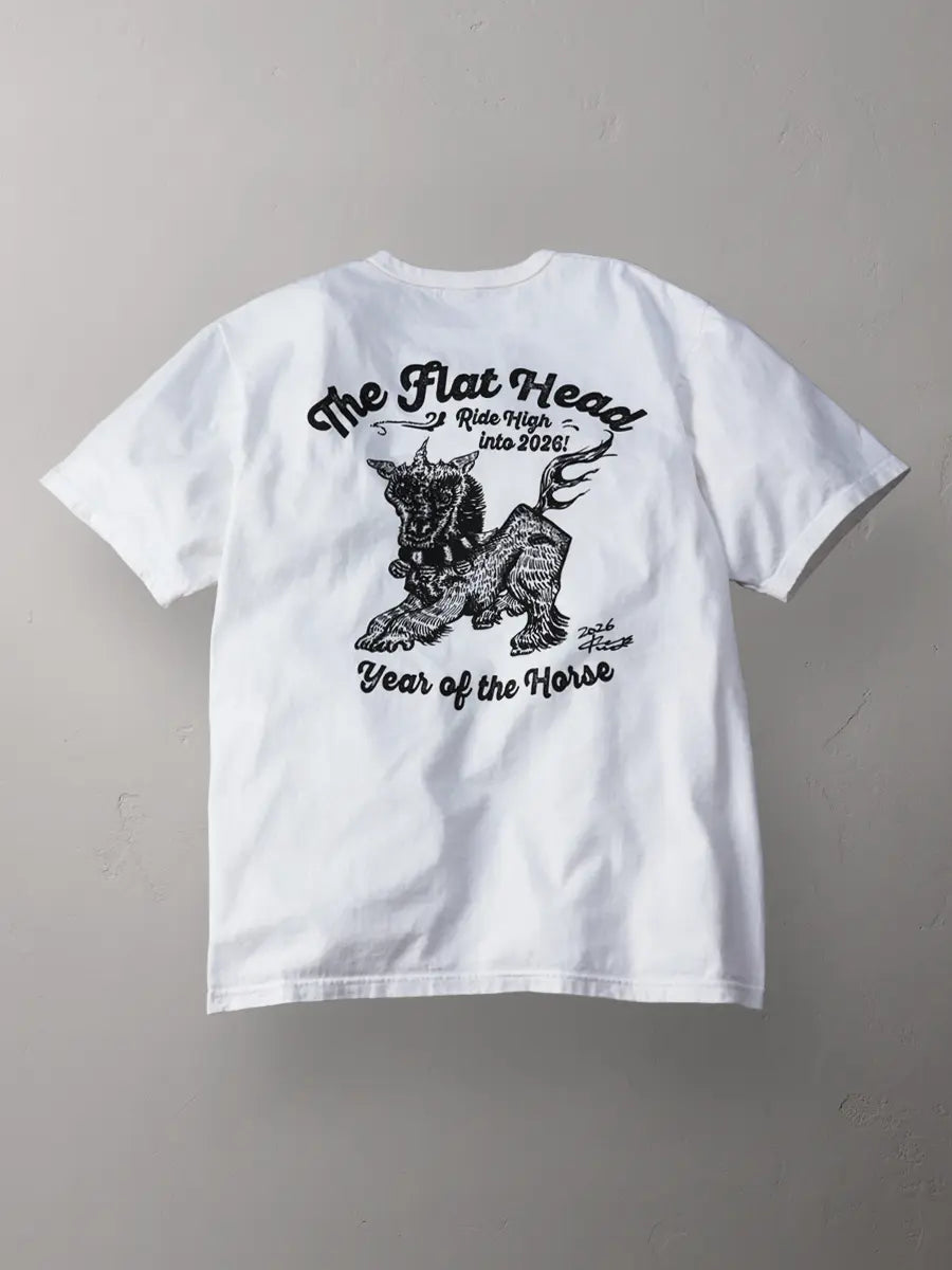 JOB314】THE FLAT HEAD より2026年の干支Tシャツが入荷！！ – TIME