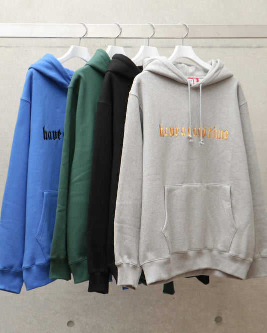【ELECT 1F】have a good time「OLD ENGLISH LOGO EMBROIDERED PULLOVER HOODIE FL」入荷致しました !!