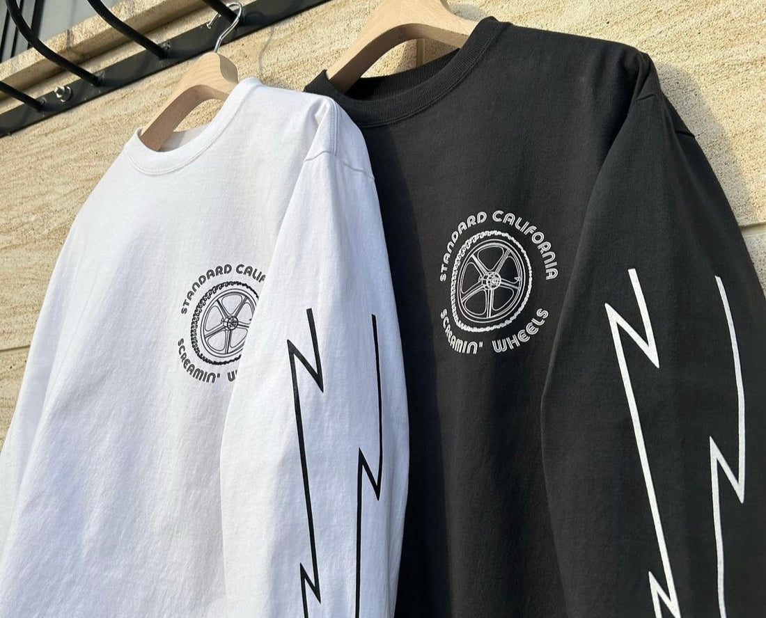 【ELECT 1F】STANDARD CALIFORNIA 「Screamin’ Wheels × Standard California Old School Lightning T」11月18日(土)発売 !!