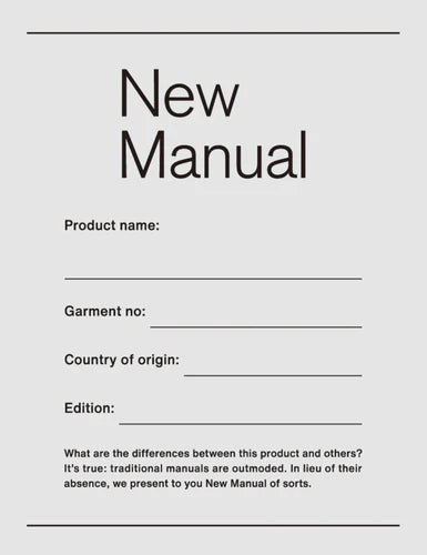 New Manual 新作入荷