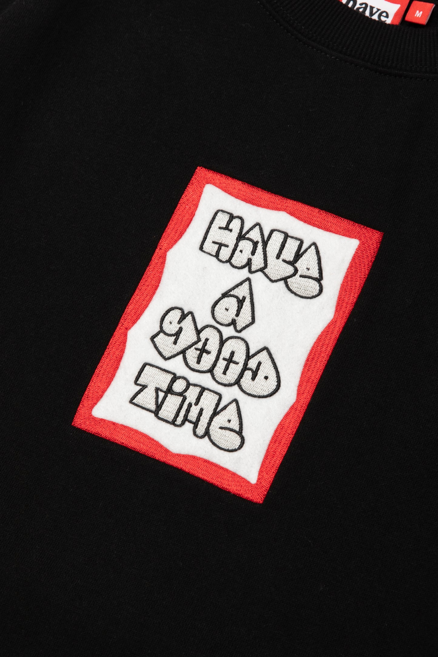 MOSU FRAME EMB CREWNECK FL