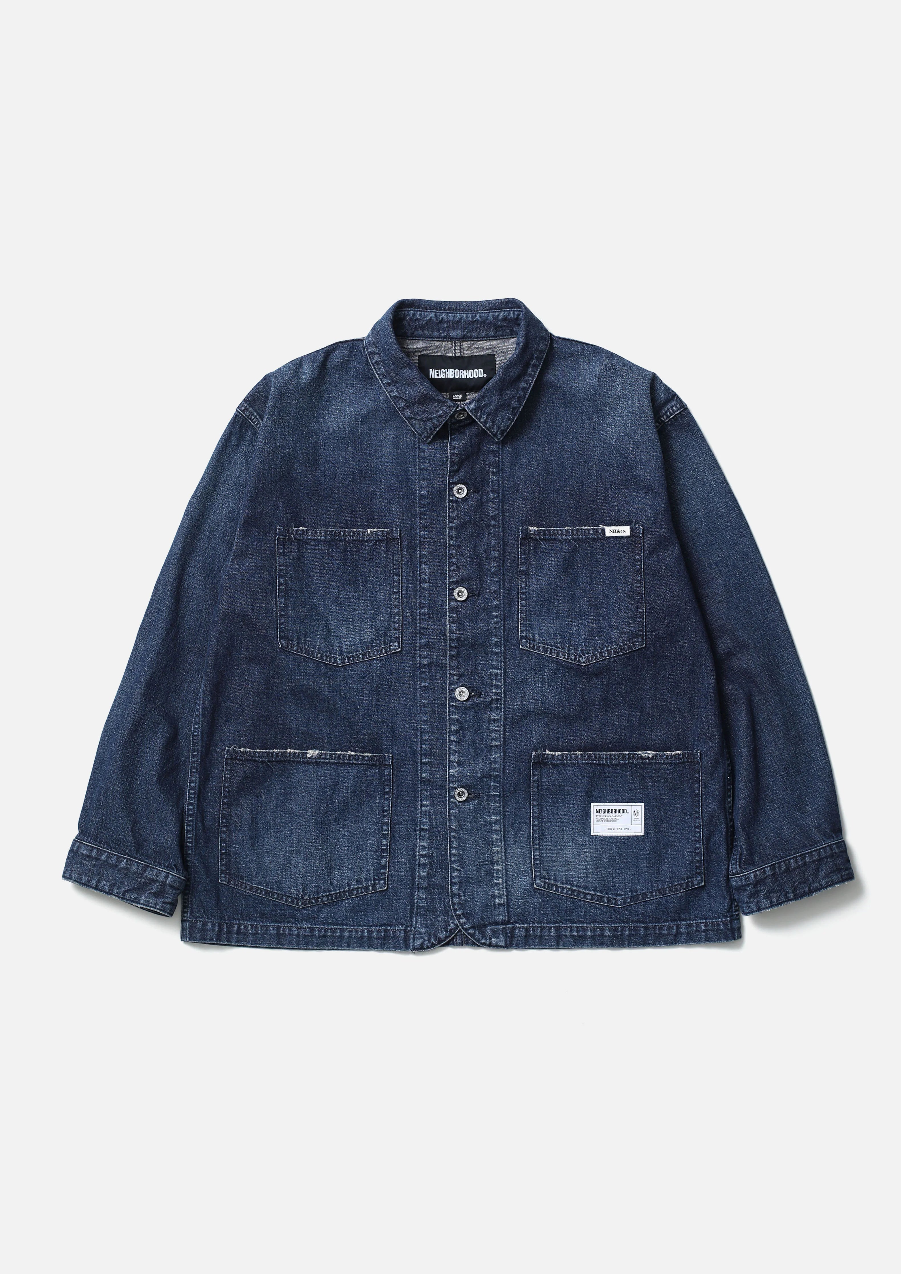 WASHED DENIM COVERALL JACKET – TIME AFTER TIME