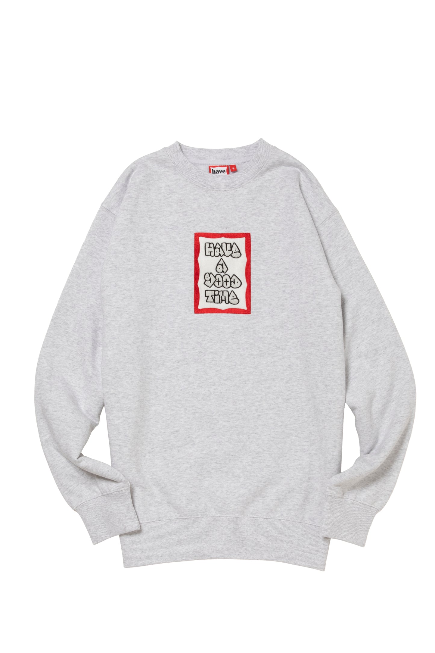 MOSU FRAME EMB CREWNECK FL