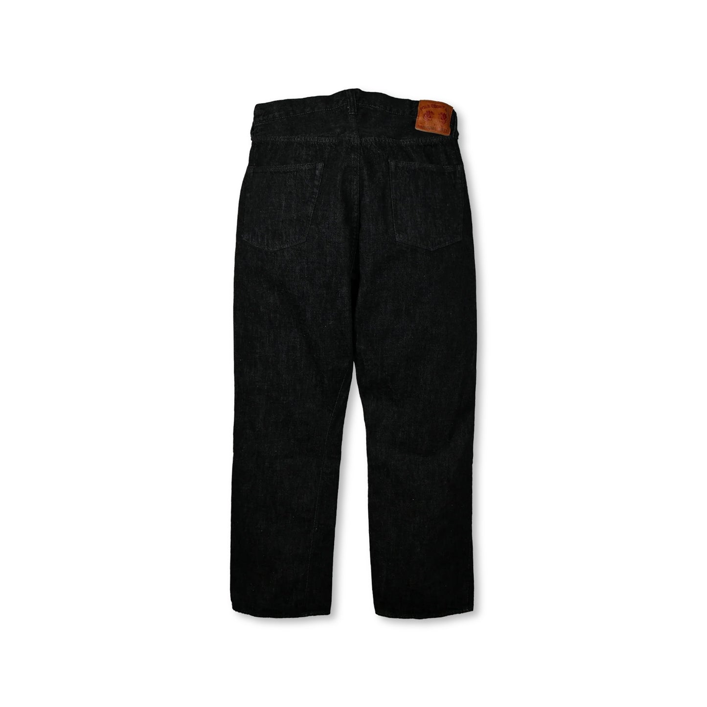 0105BKSS Wide Black Selvedge Denim 11.5oz (Super Smooth) (One Wash)