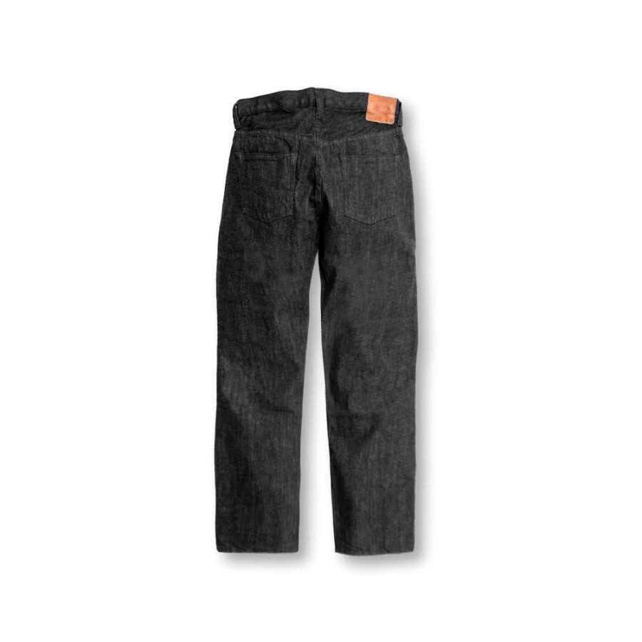 0105BK Wide Black Selvedge Denim 13.7oz (One Wash)