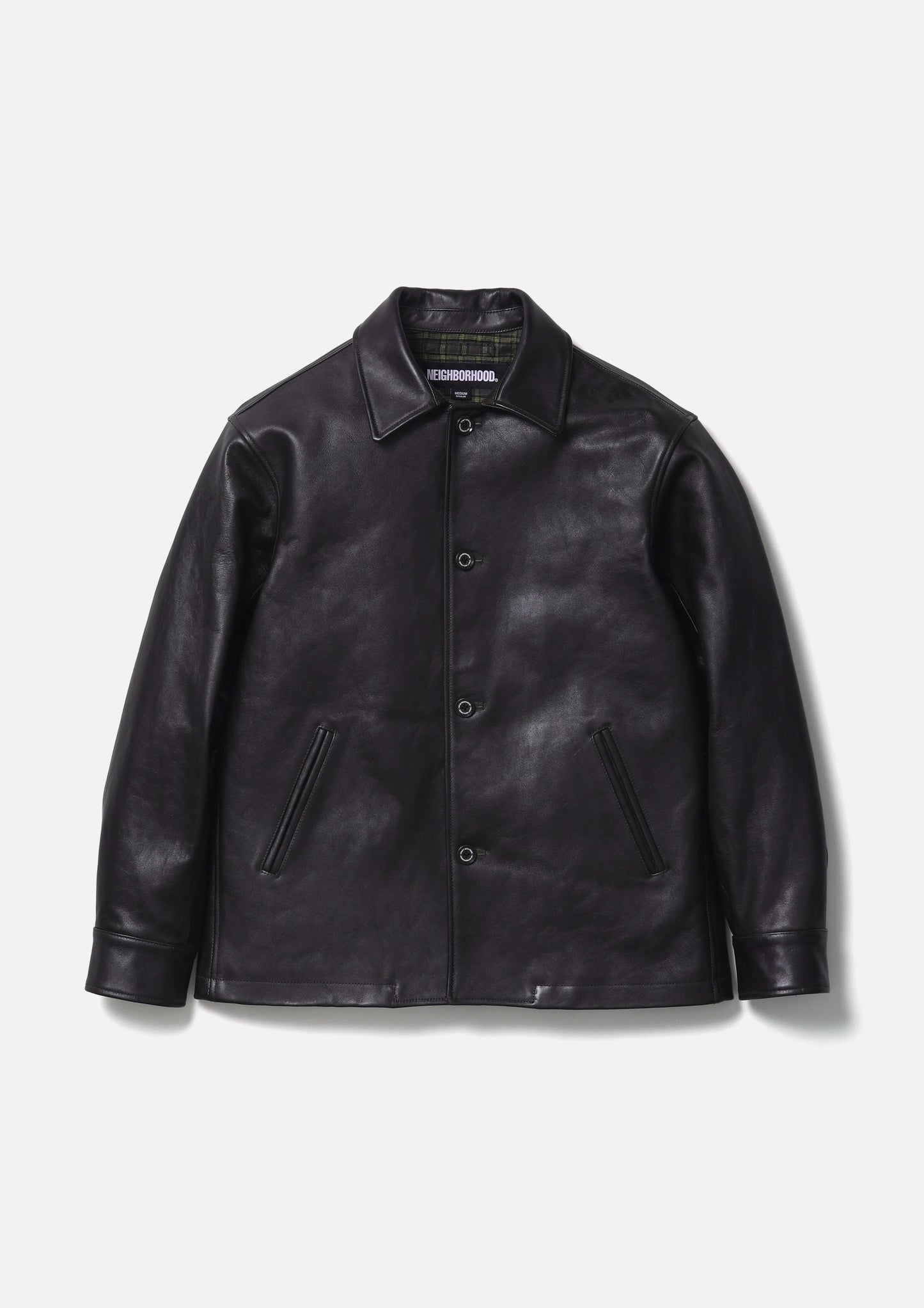 LEATHER CAR COAT
