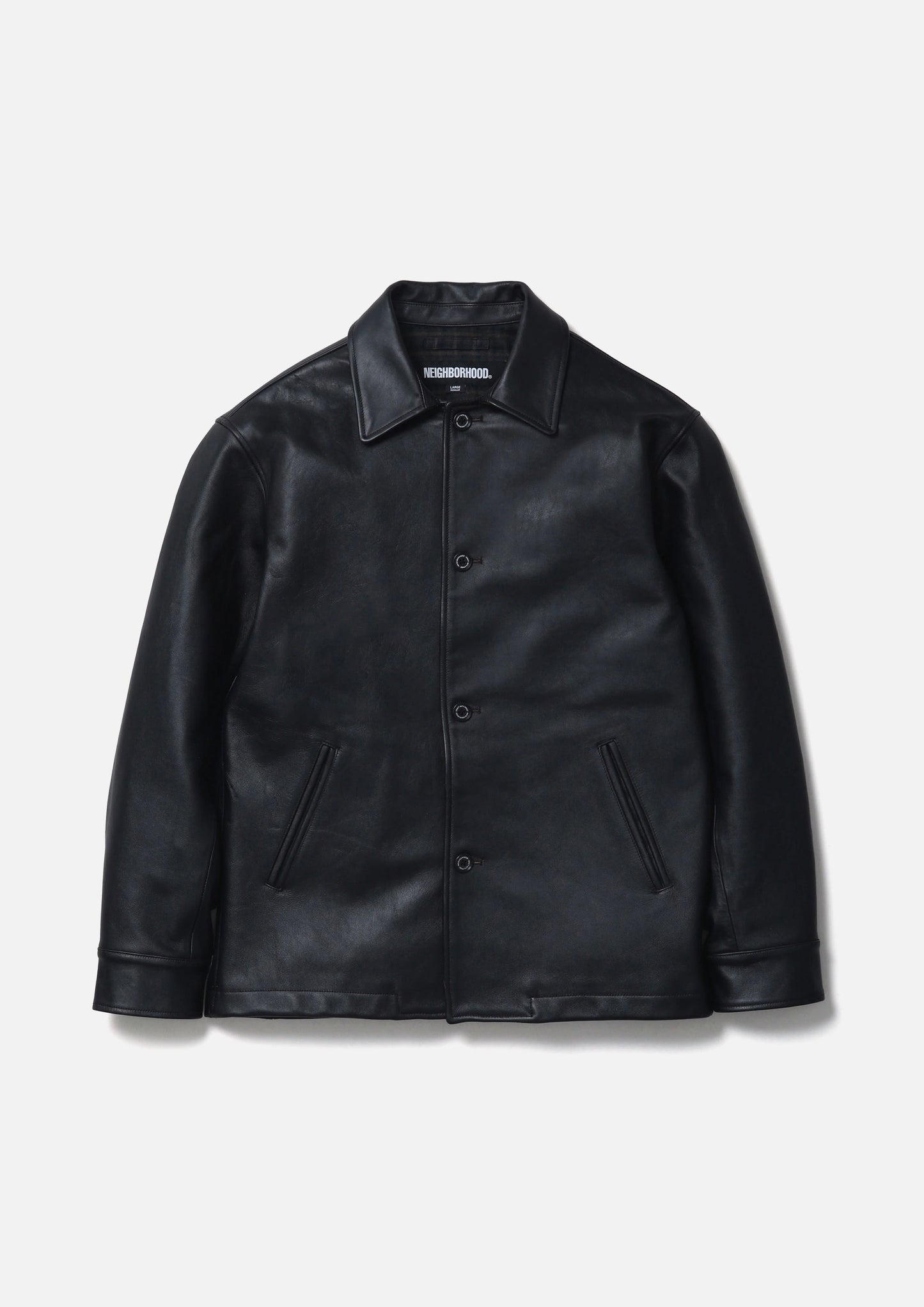 LEATHER CAR COAT