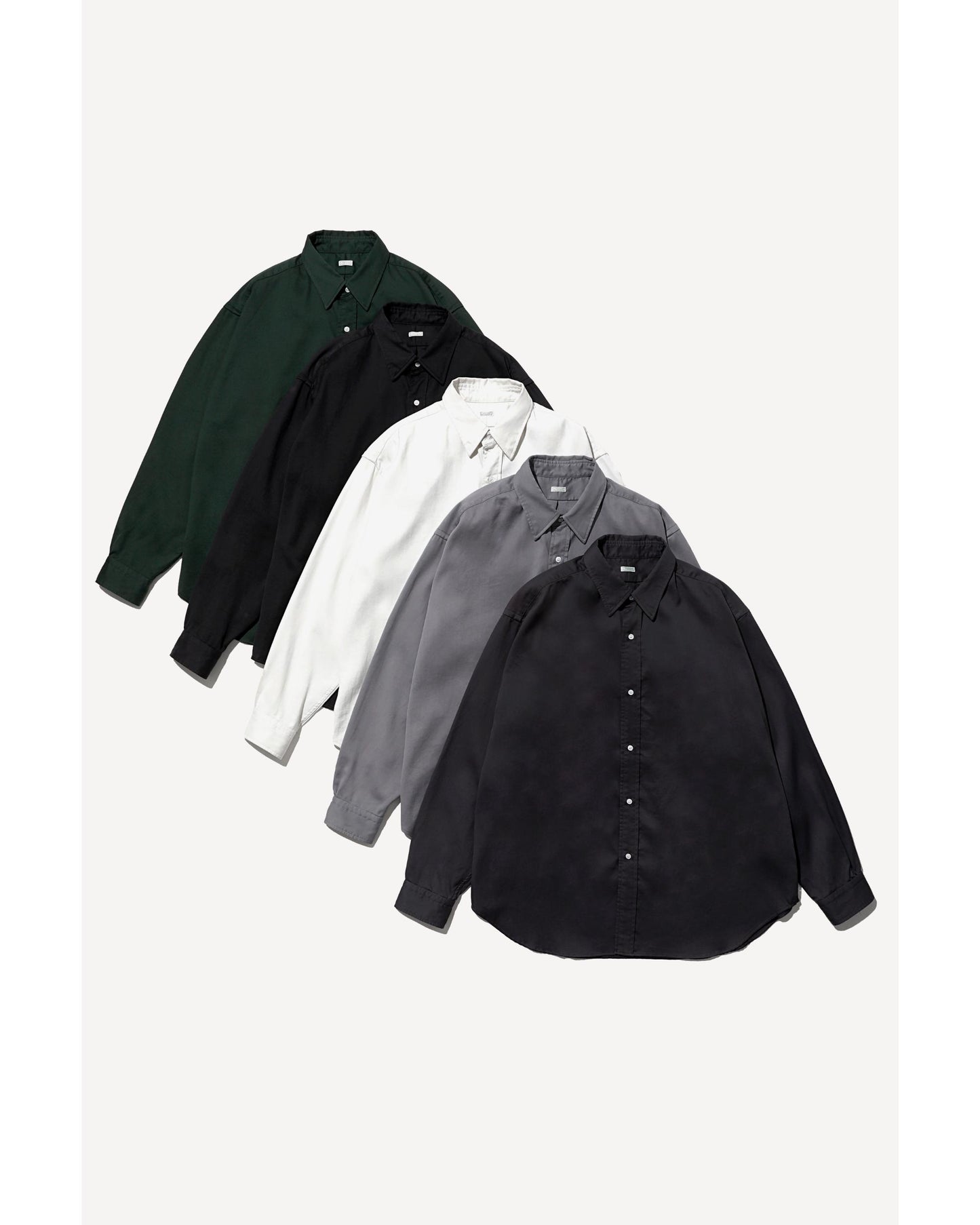 Double Weave Twill Regular Collar Shirt