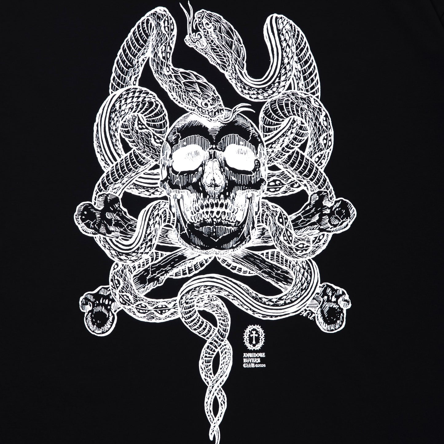ASIC Oversized L/S Tee (Skull N' Snake)