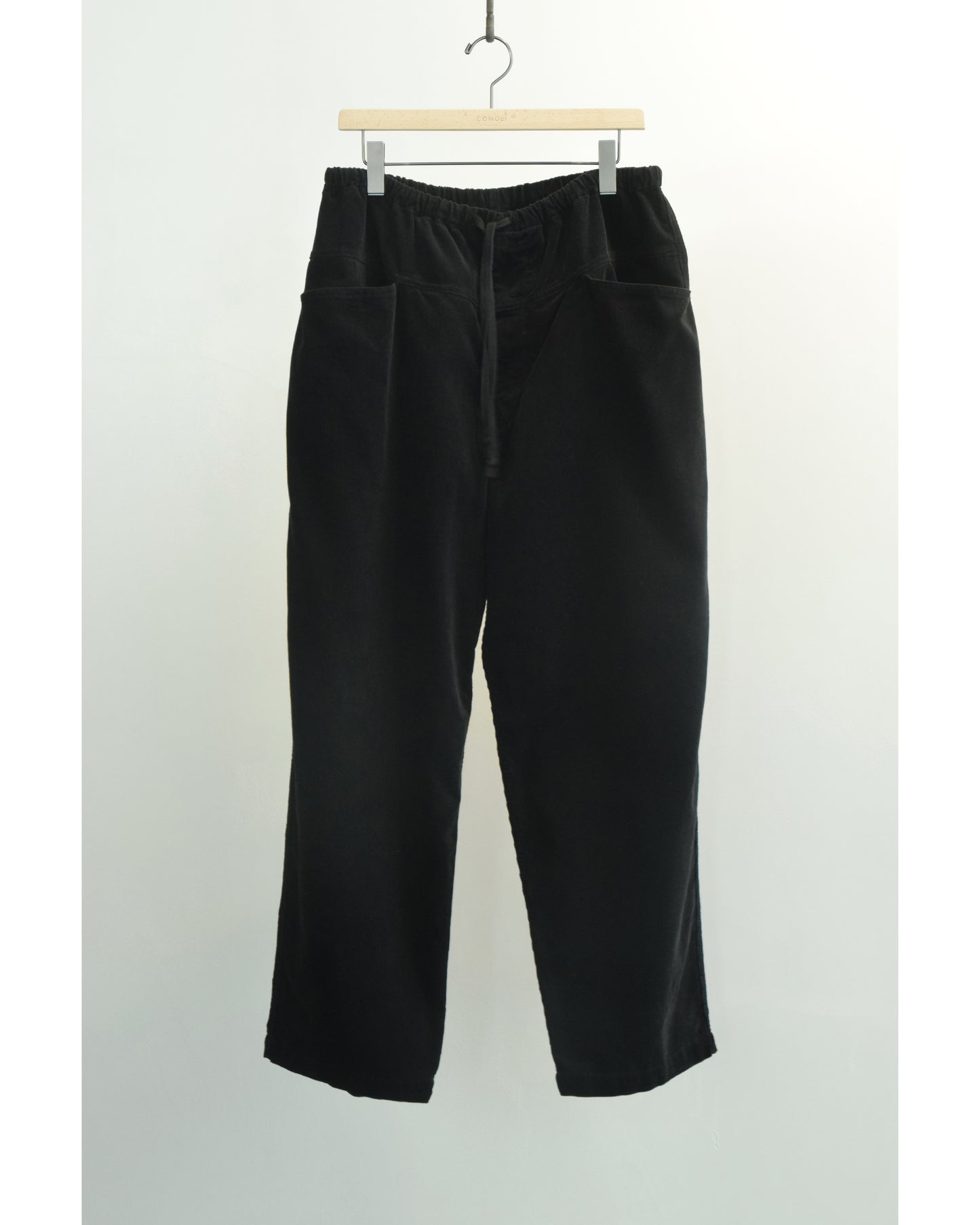 コーデュロイ ドローストリングパンツ BLACK