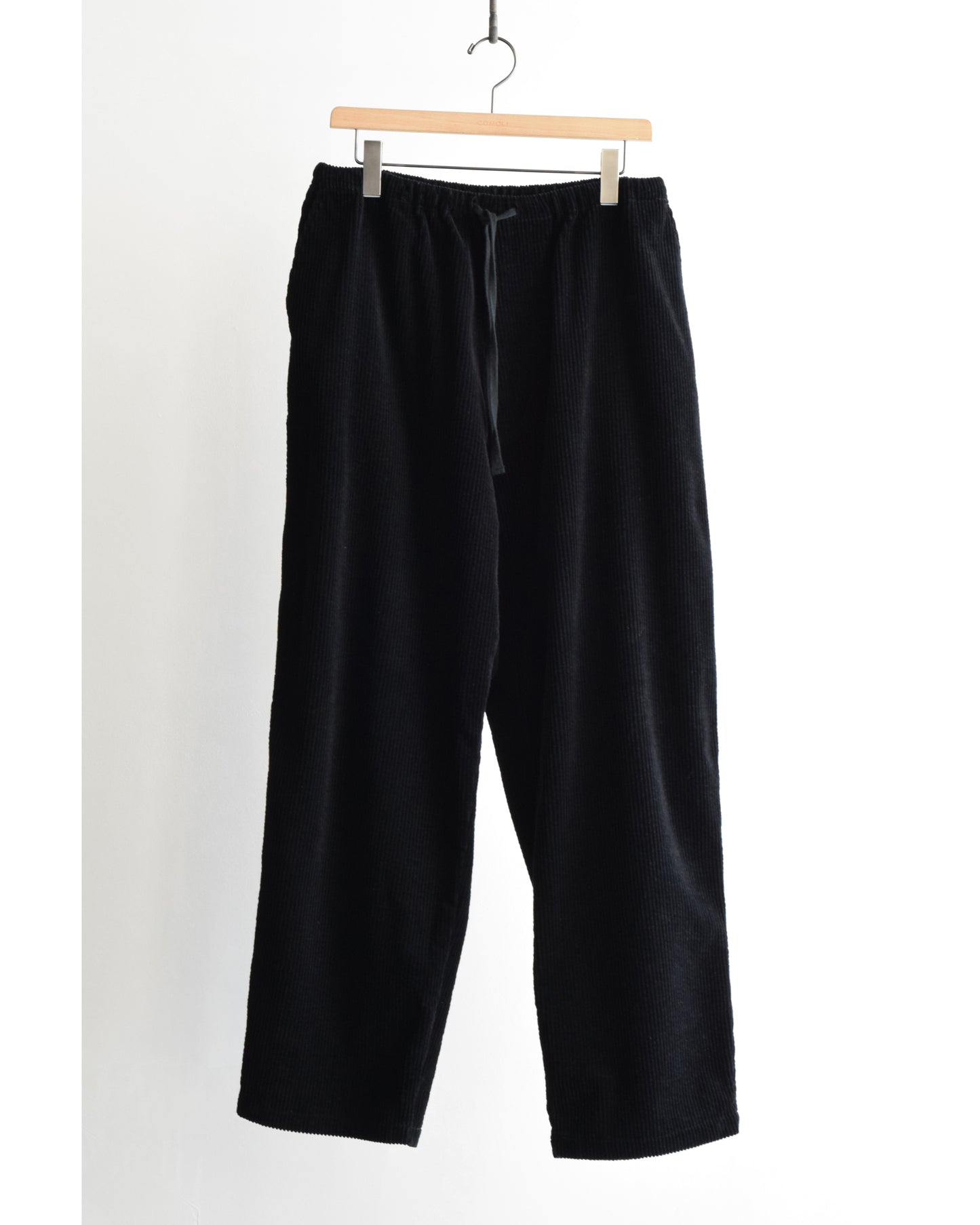 コーデュロイ ドローストリングパンツ BLACK