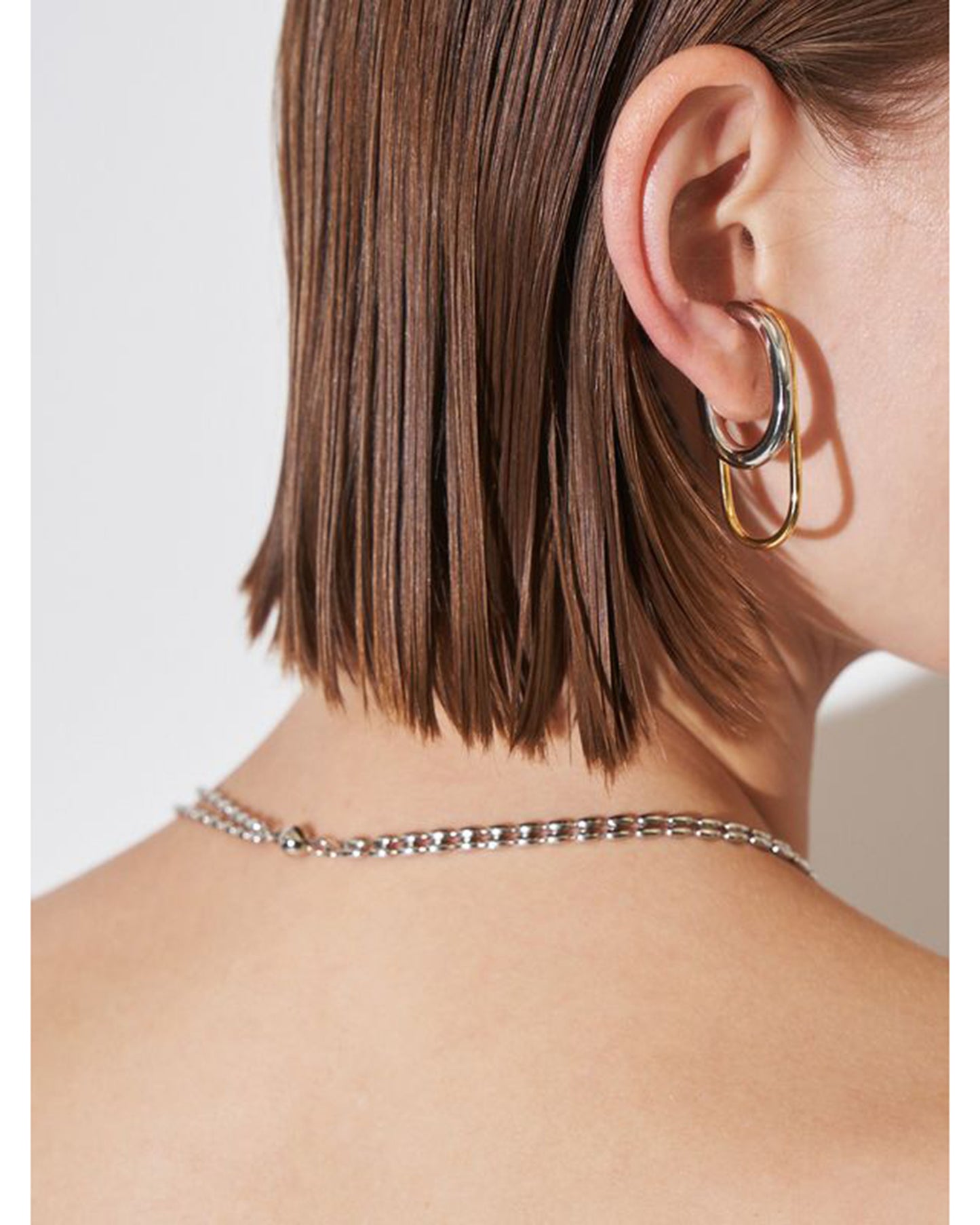 DOUBLE HOOP EAR CUFF