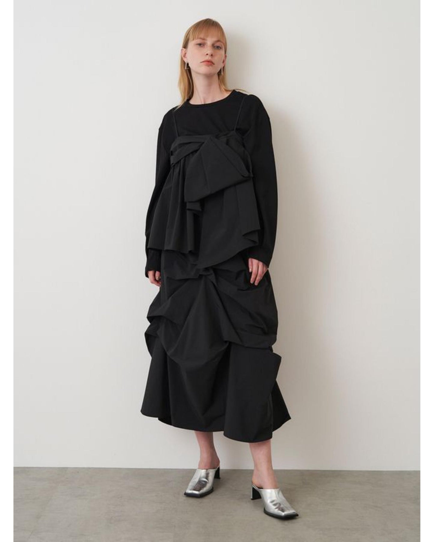 TUCK DRAPE TAFFETA SK