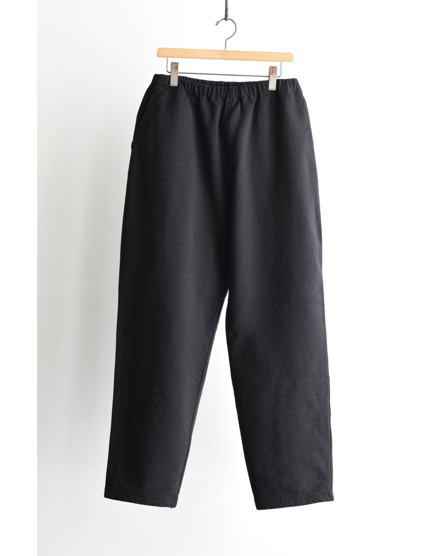 コットン裏毛 パンツ BLACK