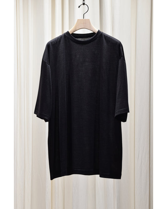 ウールメッシュ 半袖Tシャツ CHARCOAL