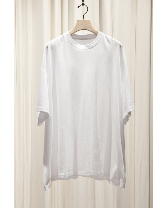 コットンメッシュ 半袖Tシャツ WHITE