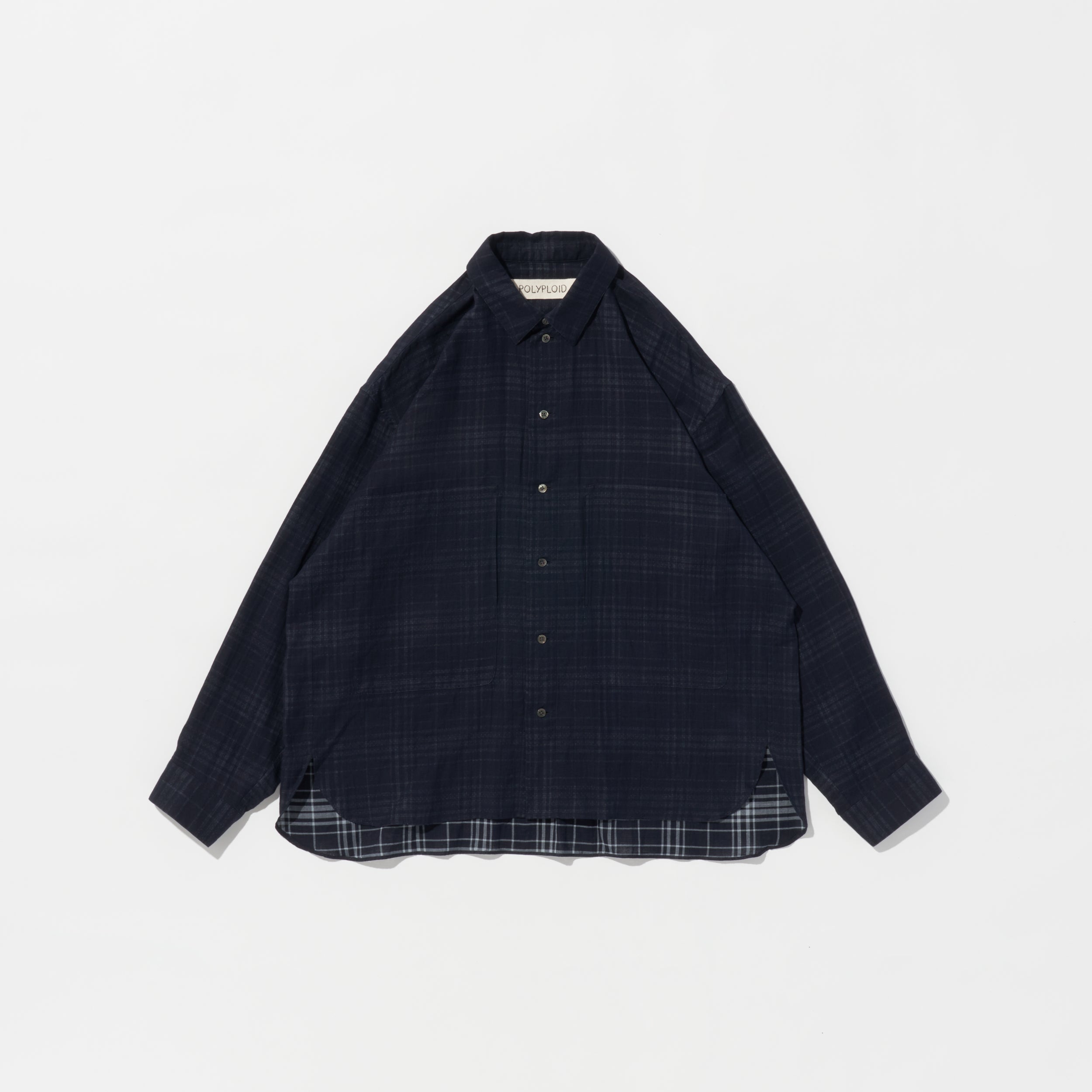 SHIRT JACKET B NAVY CHECK – TIME AFTER TIME 