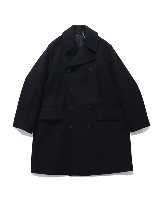 Wool Melton 10B Pea Coat DarkNavy