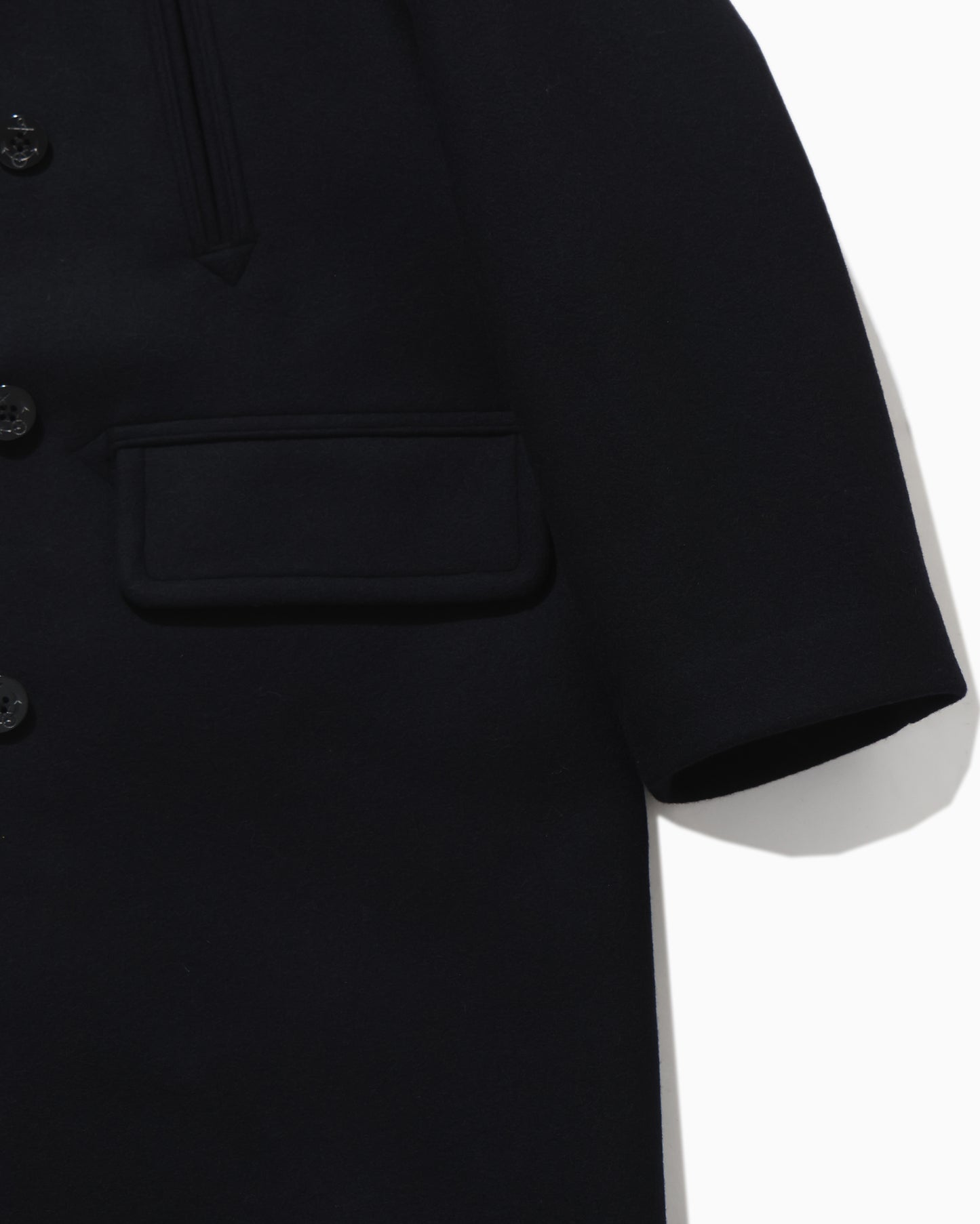 Wool Melton 10B Pea Coat DarkNavy