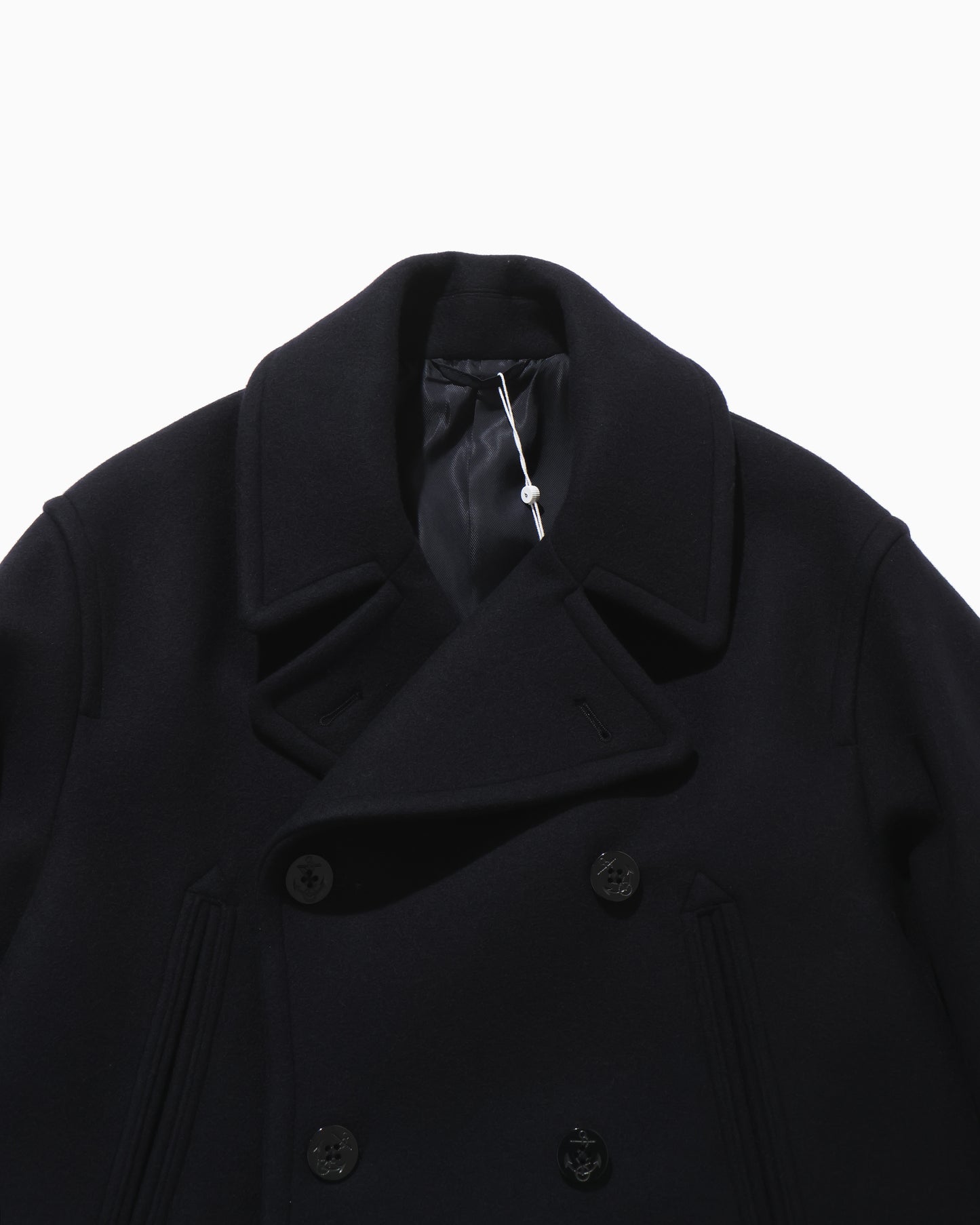 Wool Melton 10B Pea Coat DarkNavy