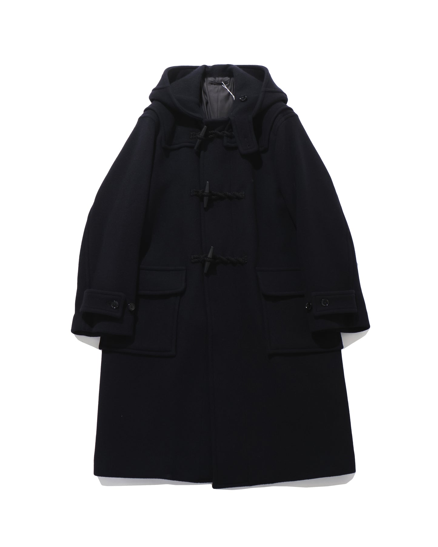 Wool Felton Duffle Coat DarkNavy×Black-toggle