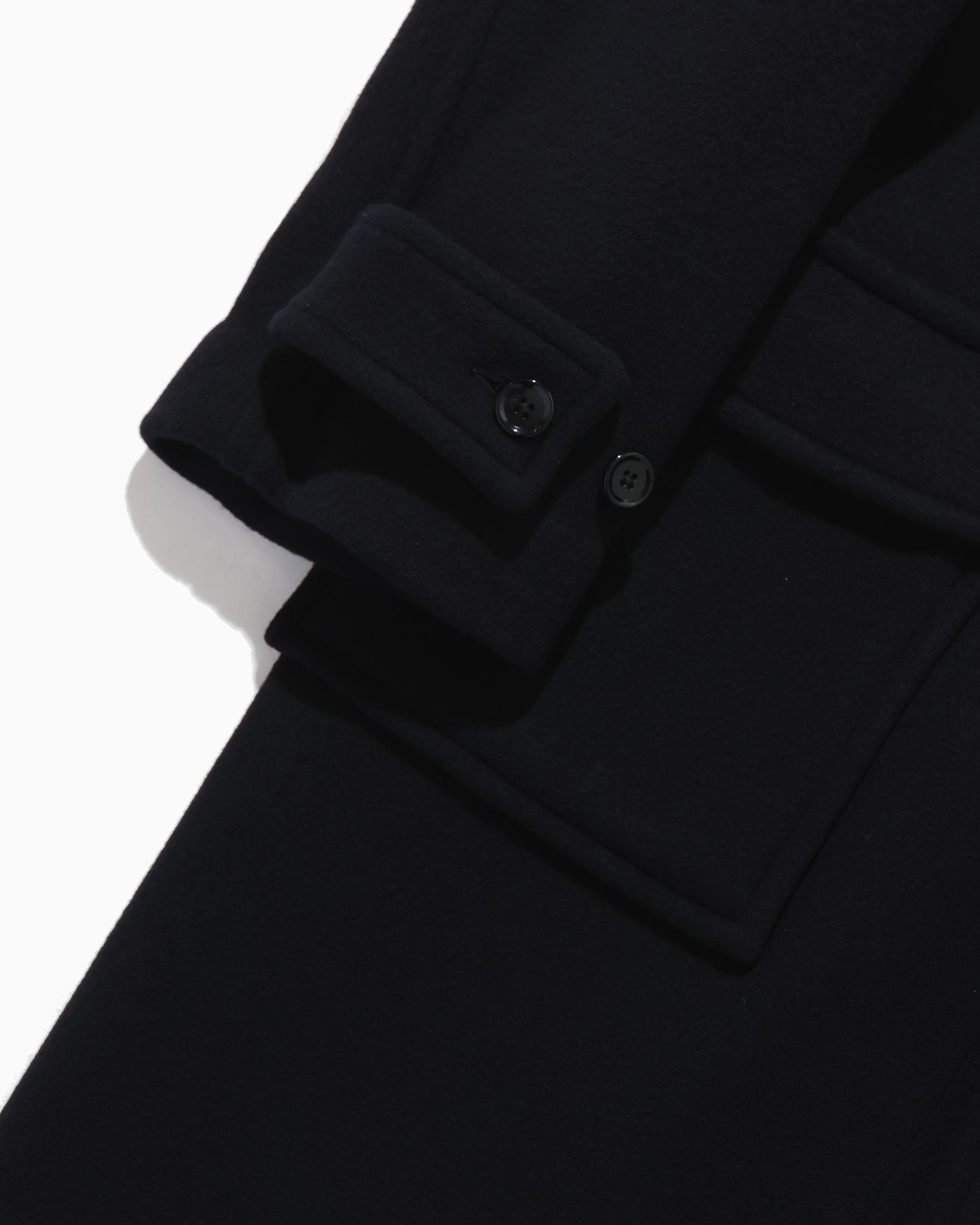 Wool Felton Duffle Coat DarkNavy×Black-toggle
