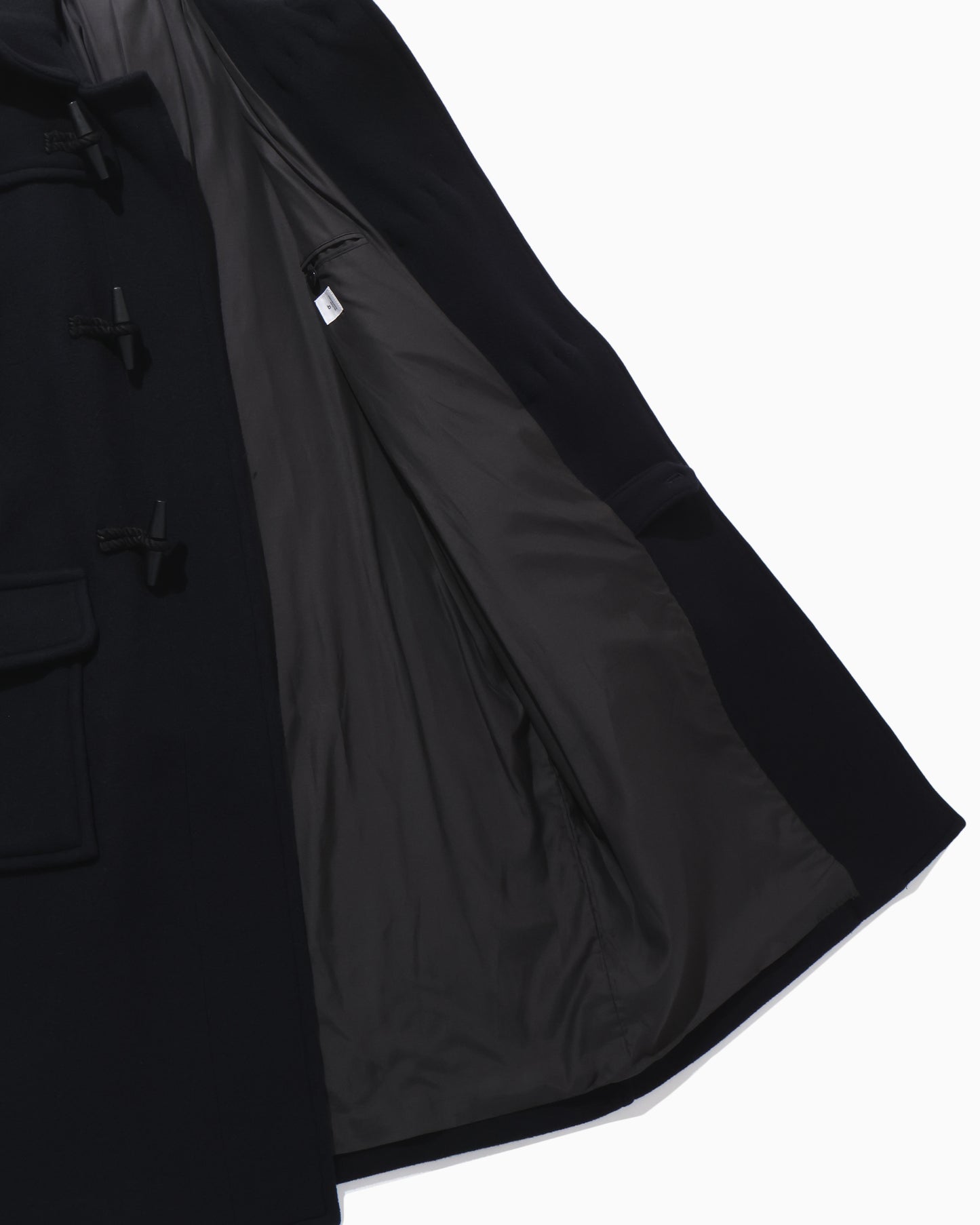 Wool Felton Duffle Coat DarkNavy×Black-toggle