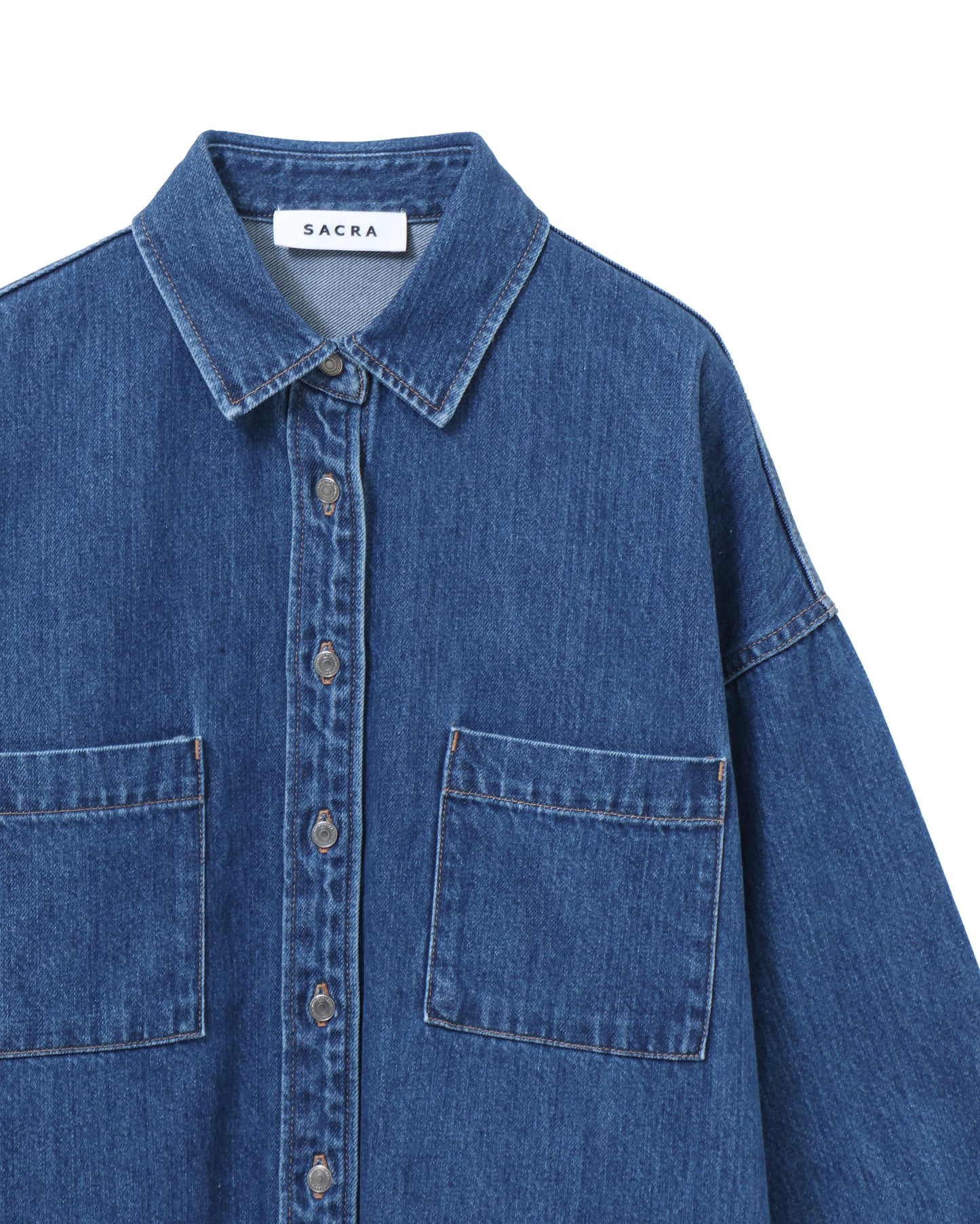 AUTHENTIC DENIM CROPPED SHIRT