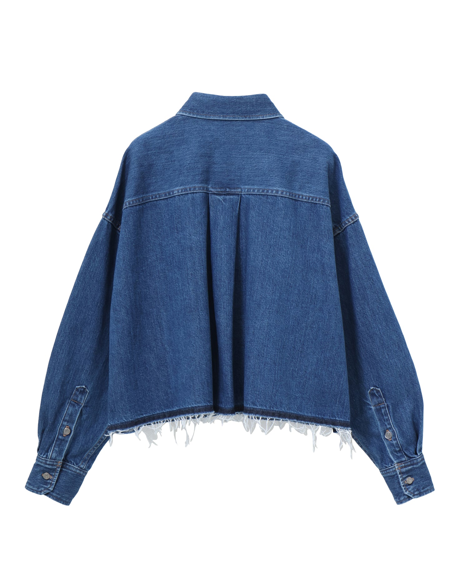 AUTHENTIC DENIM CROPPED SHIRT