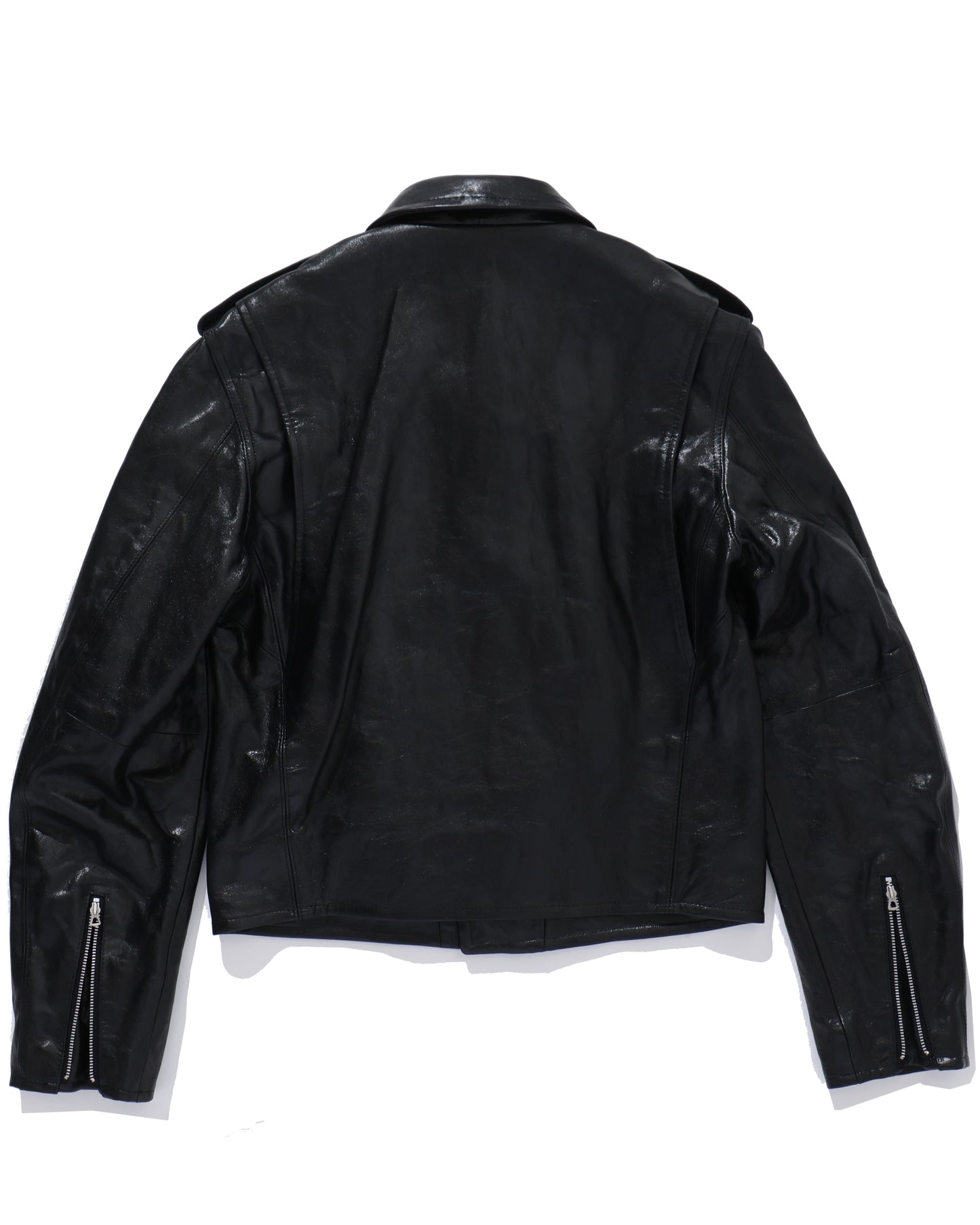 LAMB LEATHER RIDERS JACKET BLACK