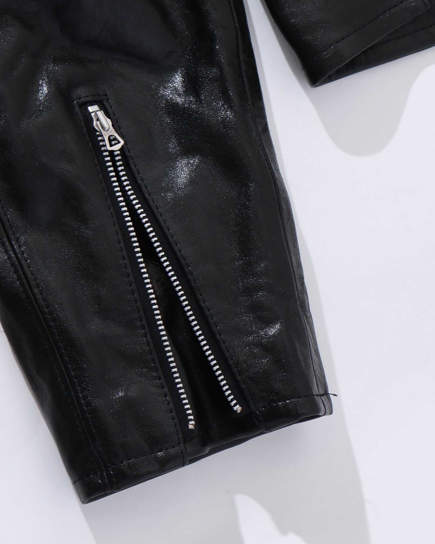 LAMB LEATHER RIDERS JACKET BLACK