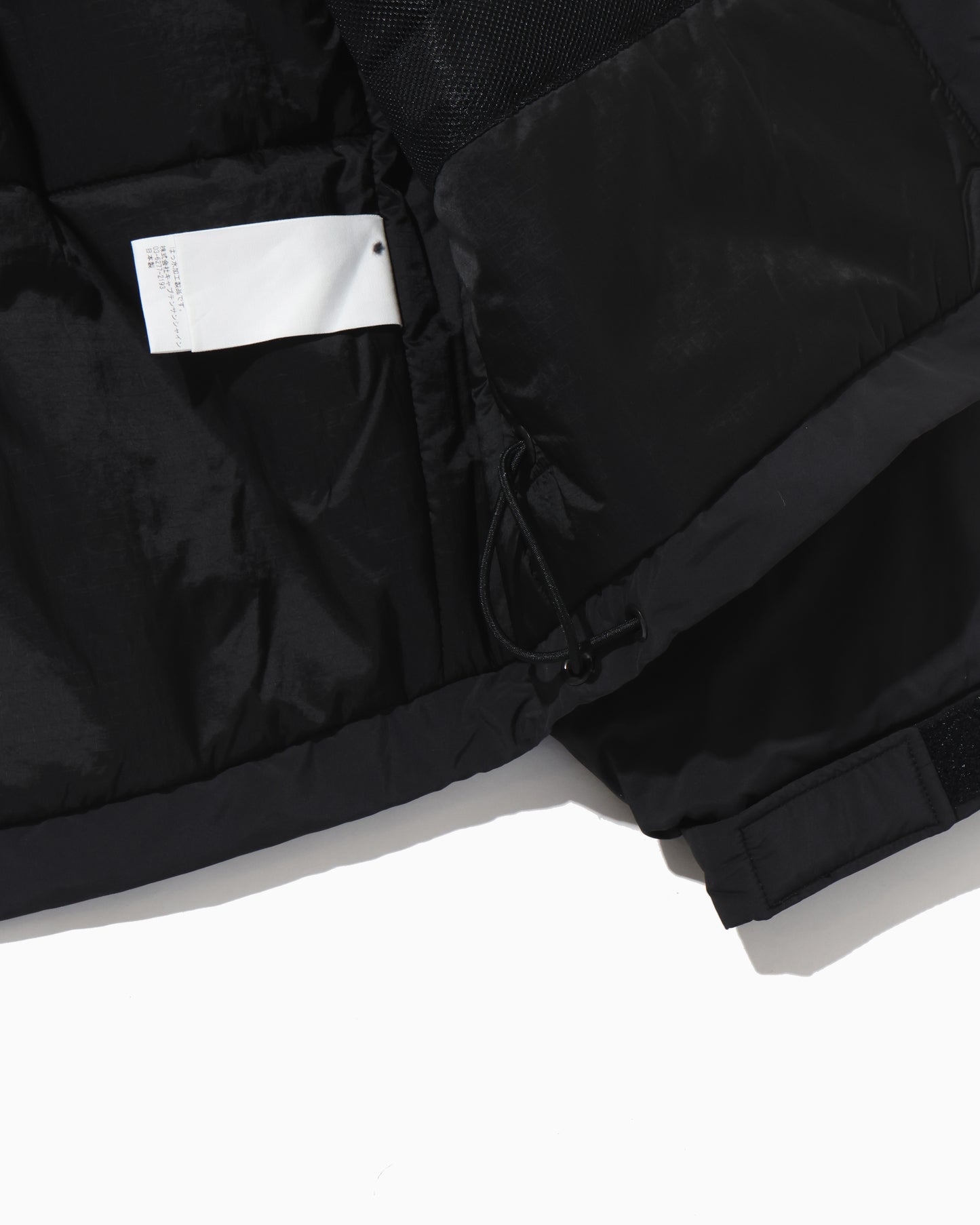 Poly Nylon Puffer Jacket  BLACK