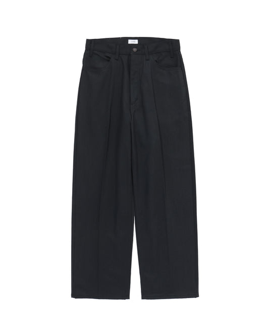 T/C Twill 4 Pocket Pants (Baggy) Black