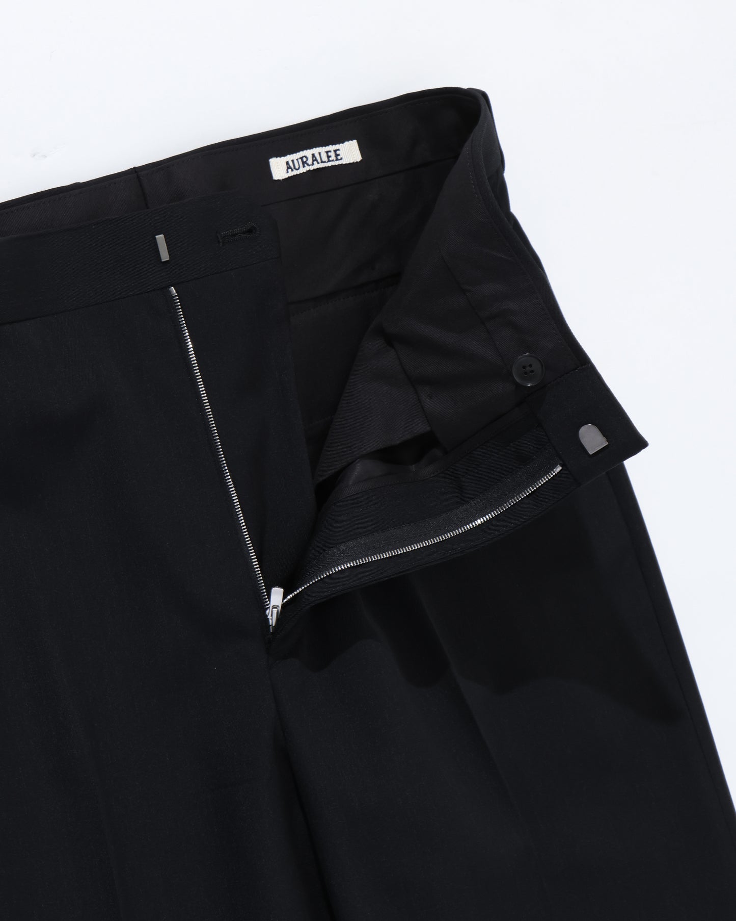 LIGHT WOOL MAX GABARDINE SLACKS TOP BLACK