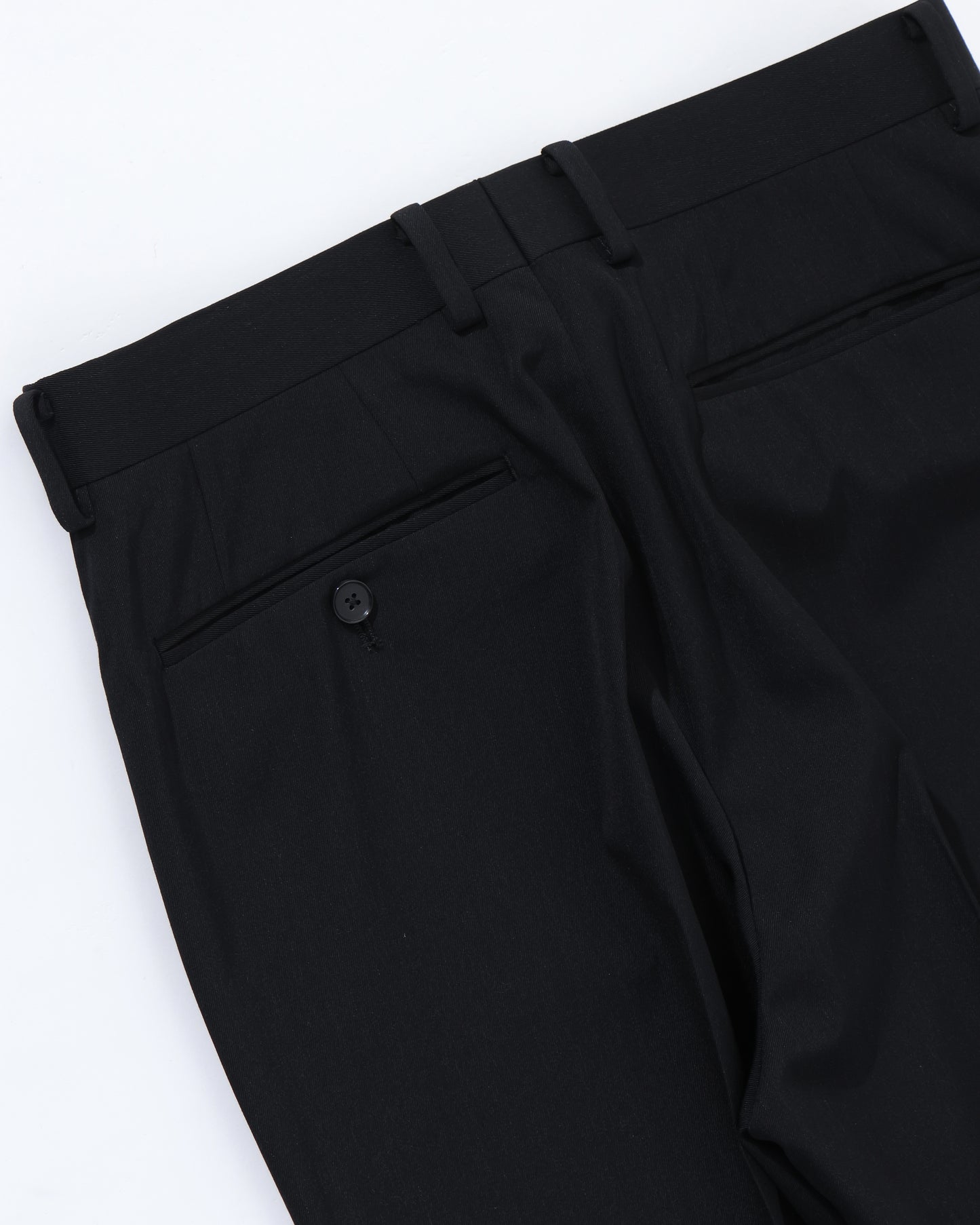 LIGHT WOOL MAX GABARDINE SLACKS TOP BLACK