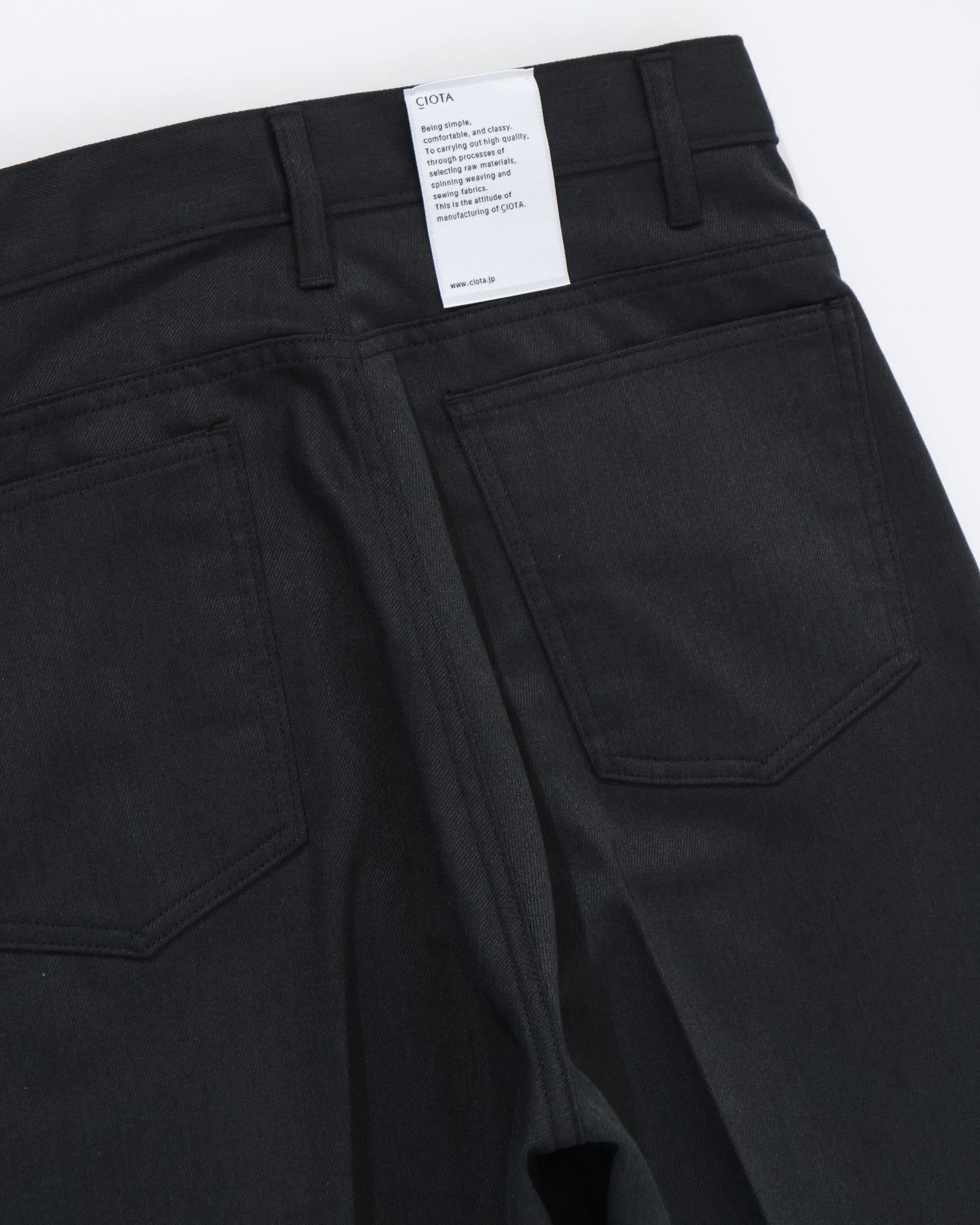 T/C Twill 4 Pocket Pants (Baggy) Black