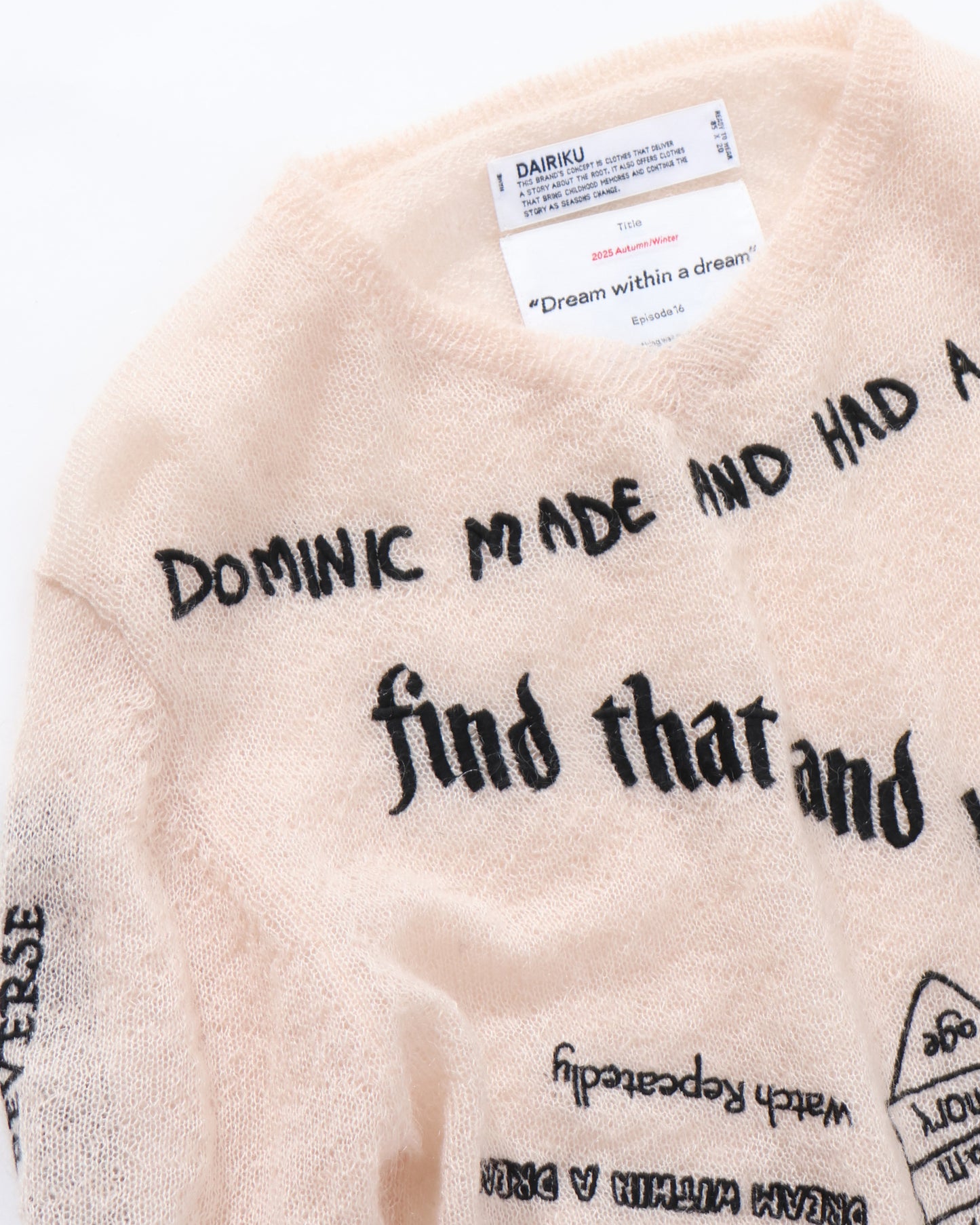 "TATTOO" Mohair Tite Knit