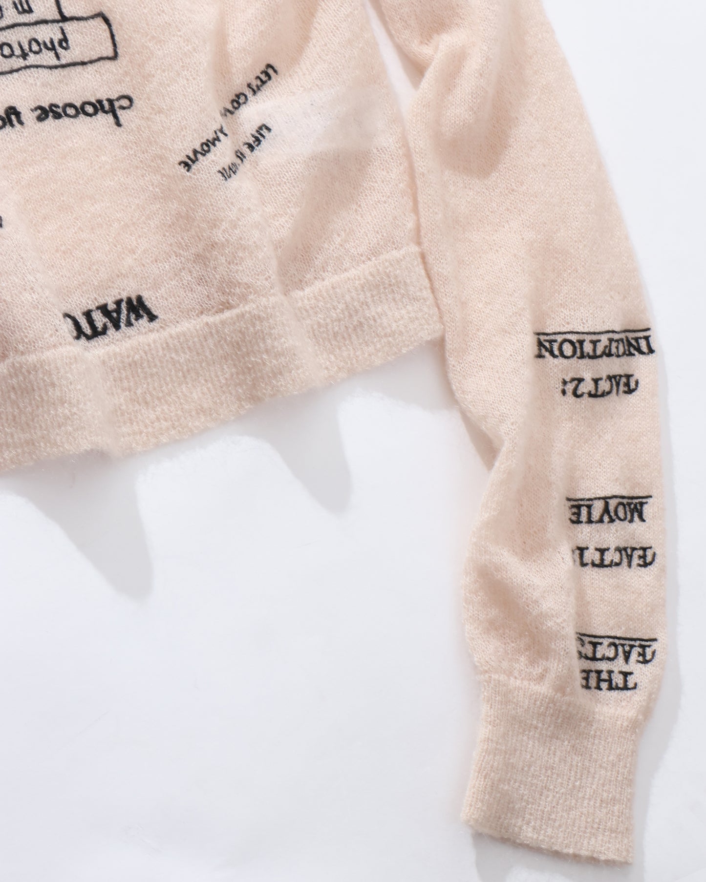 "TATTOO" Mohair Tite Knit