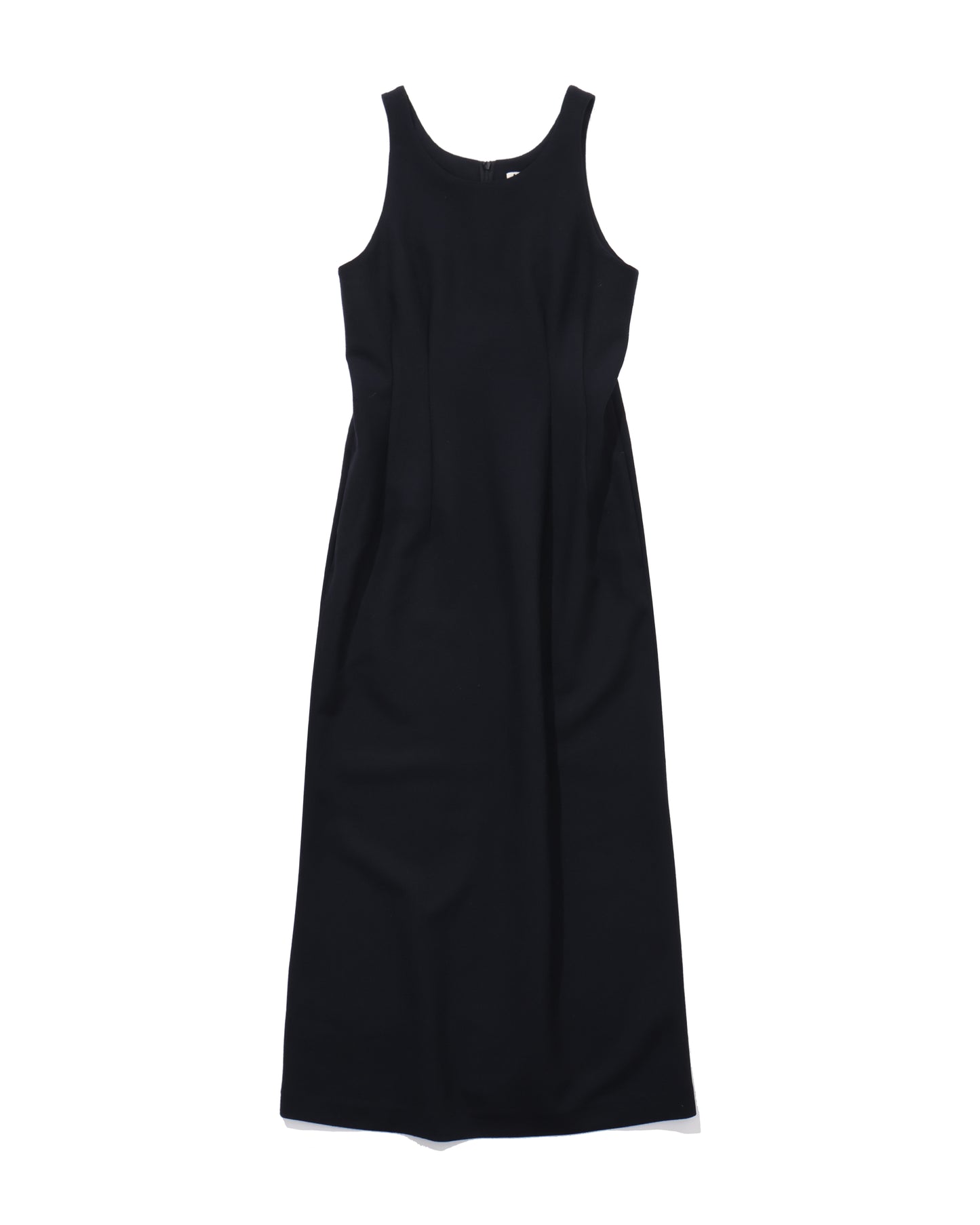 TENSE WOOL DOUBLE CLOTH SLEEVELESS DRESS