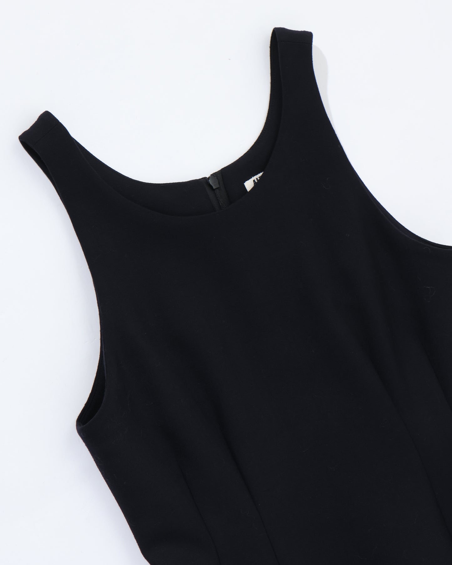 TENSE WOOL DOUBLE CLOTH SLEEVELESS DRESS