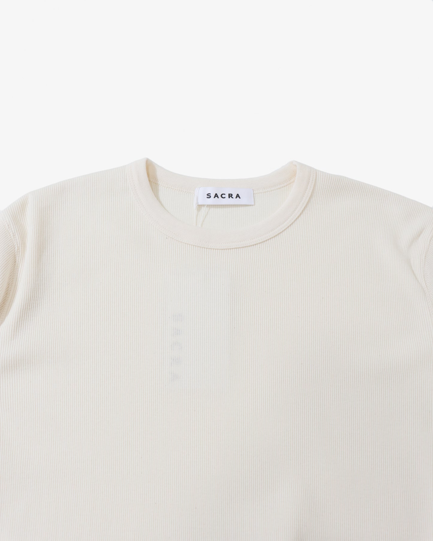 COTTON WOOL RIB TOP