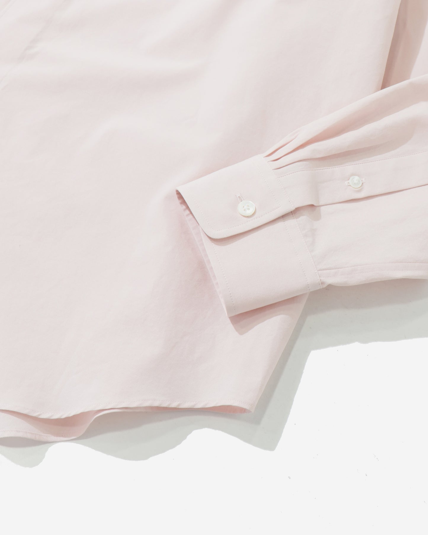 WASHED FINX WEATHER CHAMBRAY SHIRT PINK BEIGE