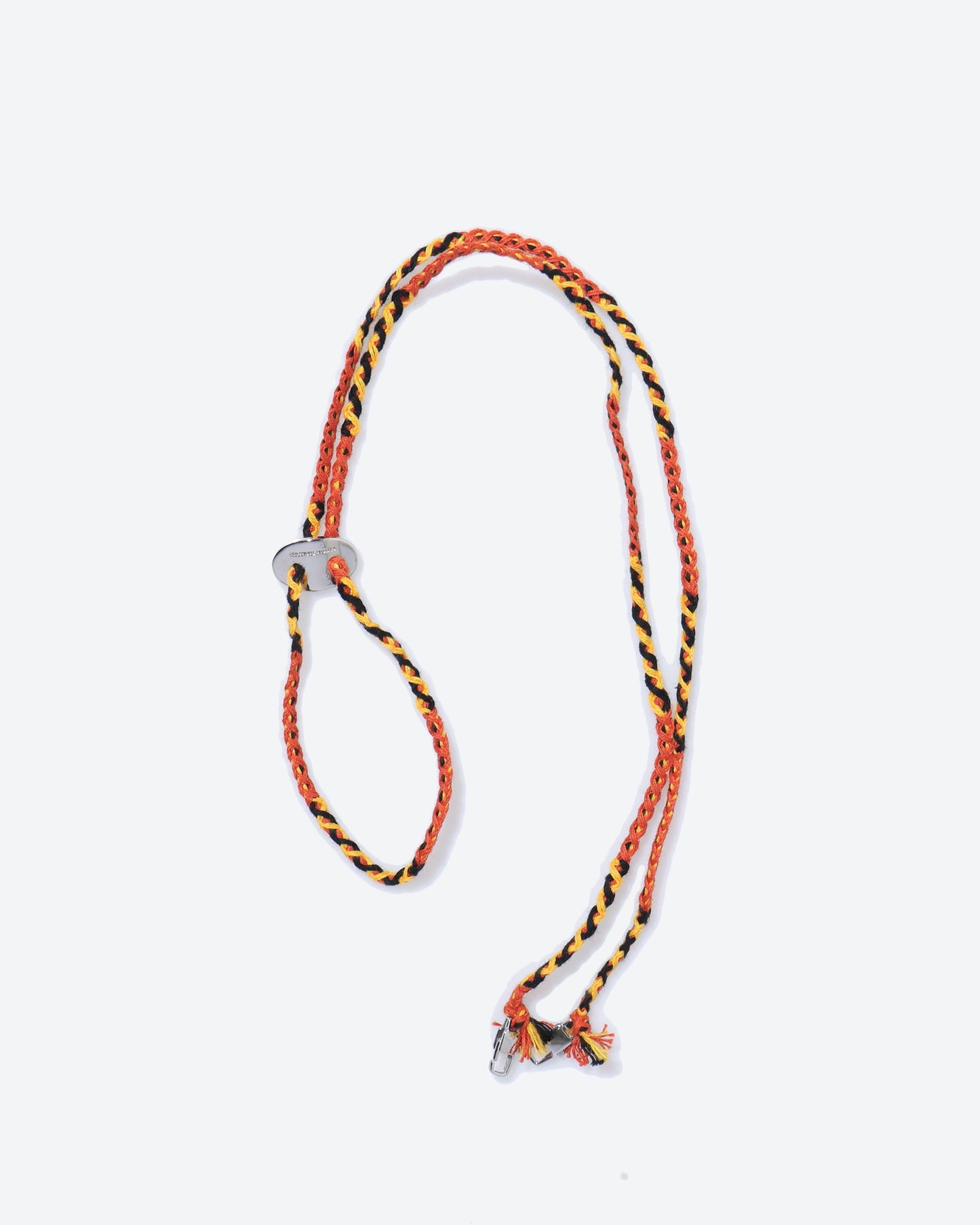 COTTON BRAID CHIN STRAP ORANGE×BLACK