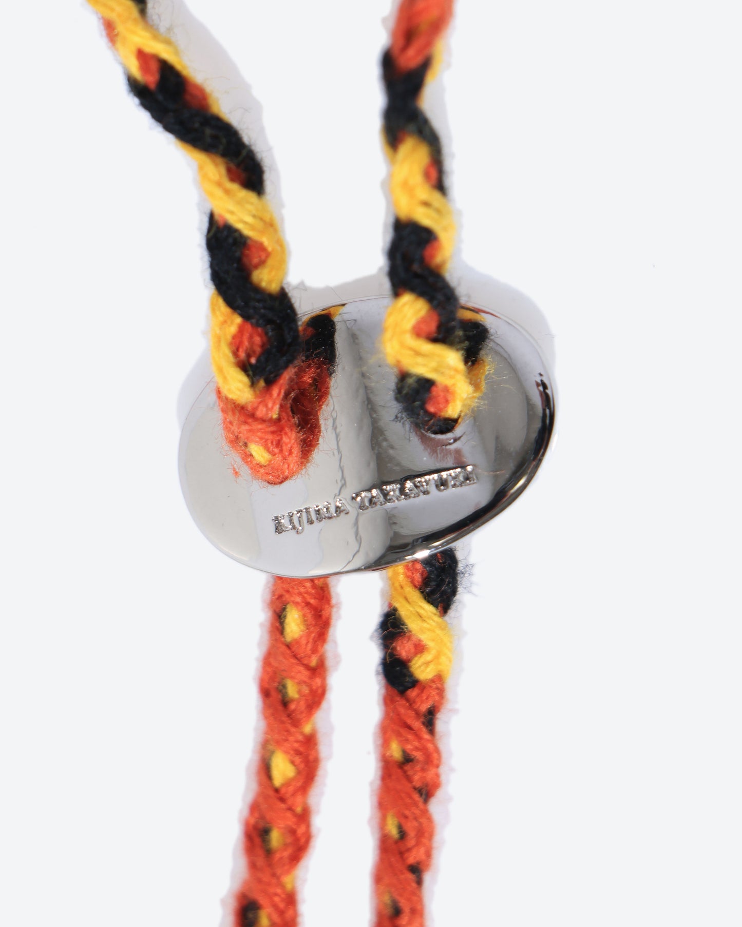 COTTON BRAID CHIN STRAP ORANGE×BLACK