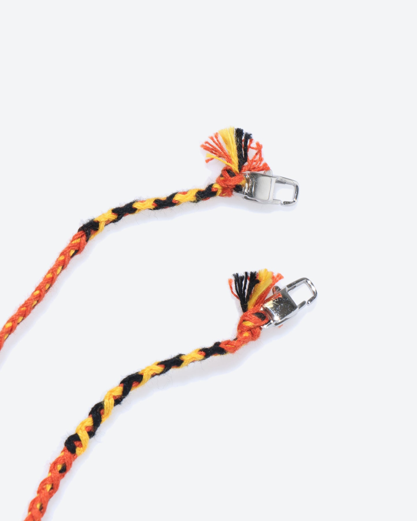 COTTON BRAID CHIN STRAP ORANGE×BLACK